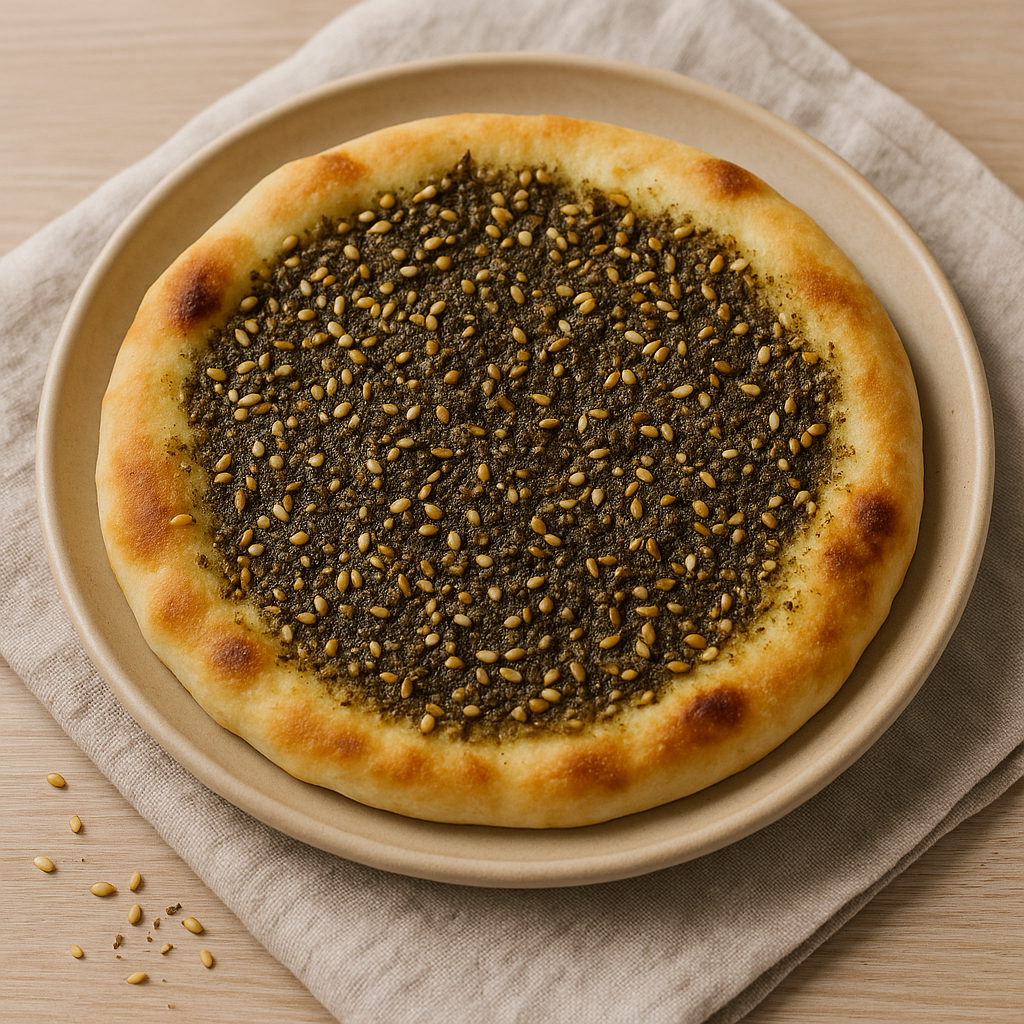 Pain au Zaatar Maison