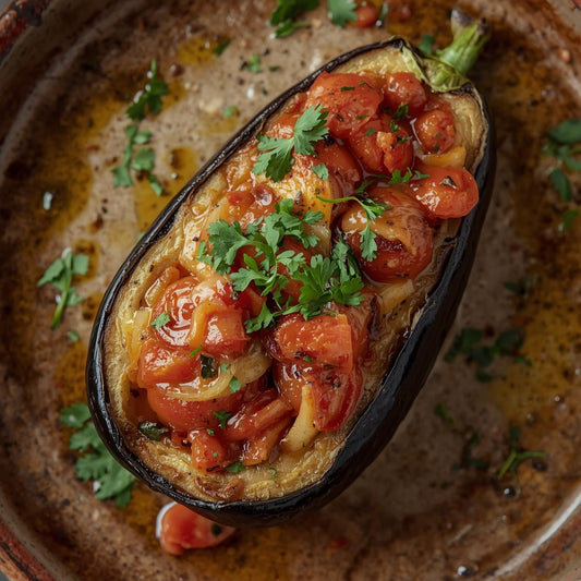 Imam Bayildi - Aubergines confites à la grecque