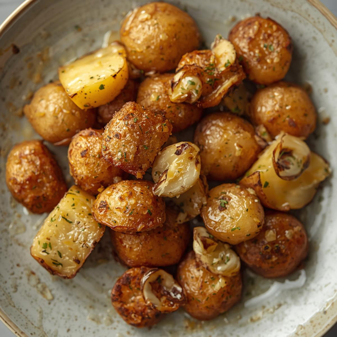 Patates à la grecque citron & ail