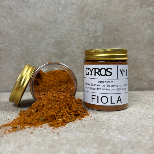 Mélange d’épices Gyros grecques traditionnelles pour poulet et grillades – N°1 | Fiola